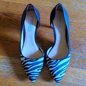 Cole Haan US 5 (35) heels pumps black and white, zebra animal print